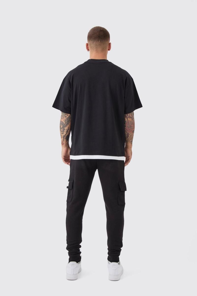 Вузький крой з плетеною вкладкою Basic Cargo Jogger