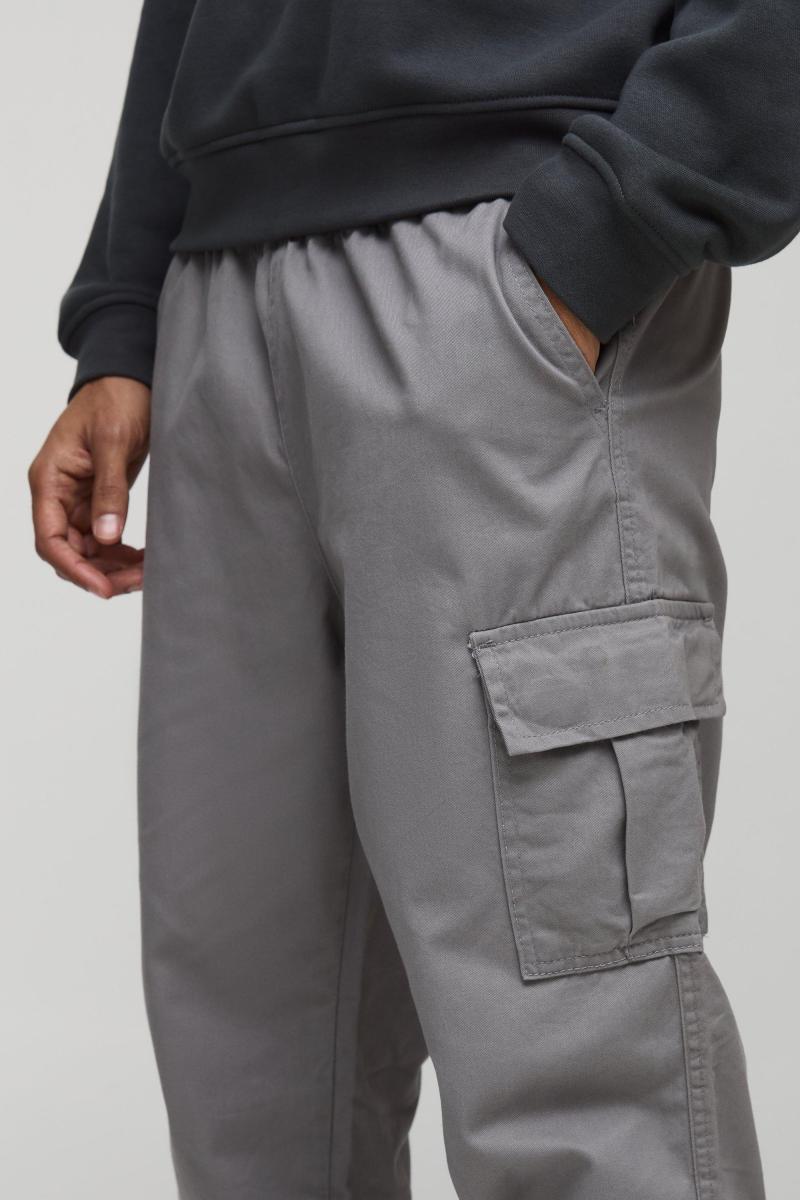 Штани-карго з еластичною талією і манжетами