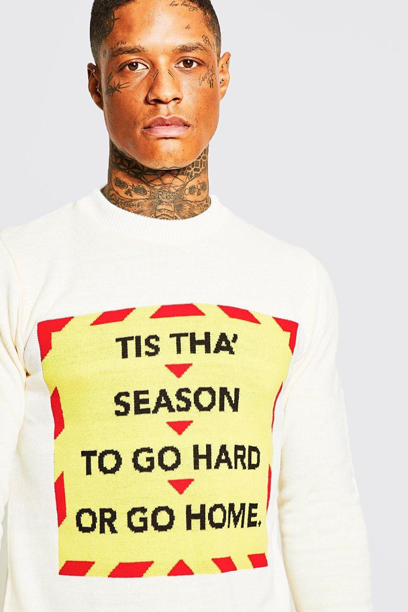 Tis The Season Slogan Різдвяний джемпер