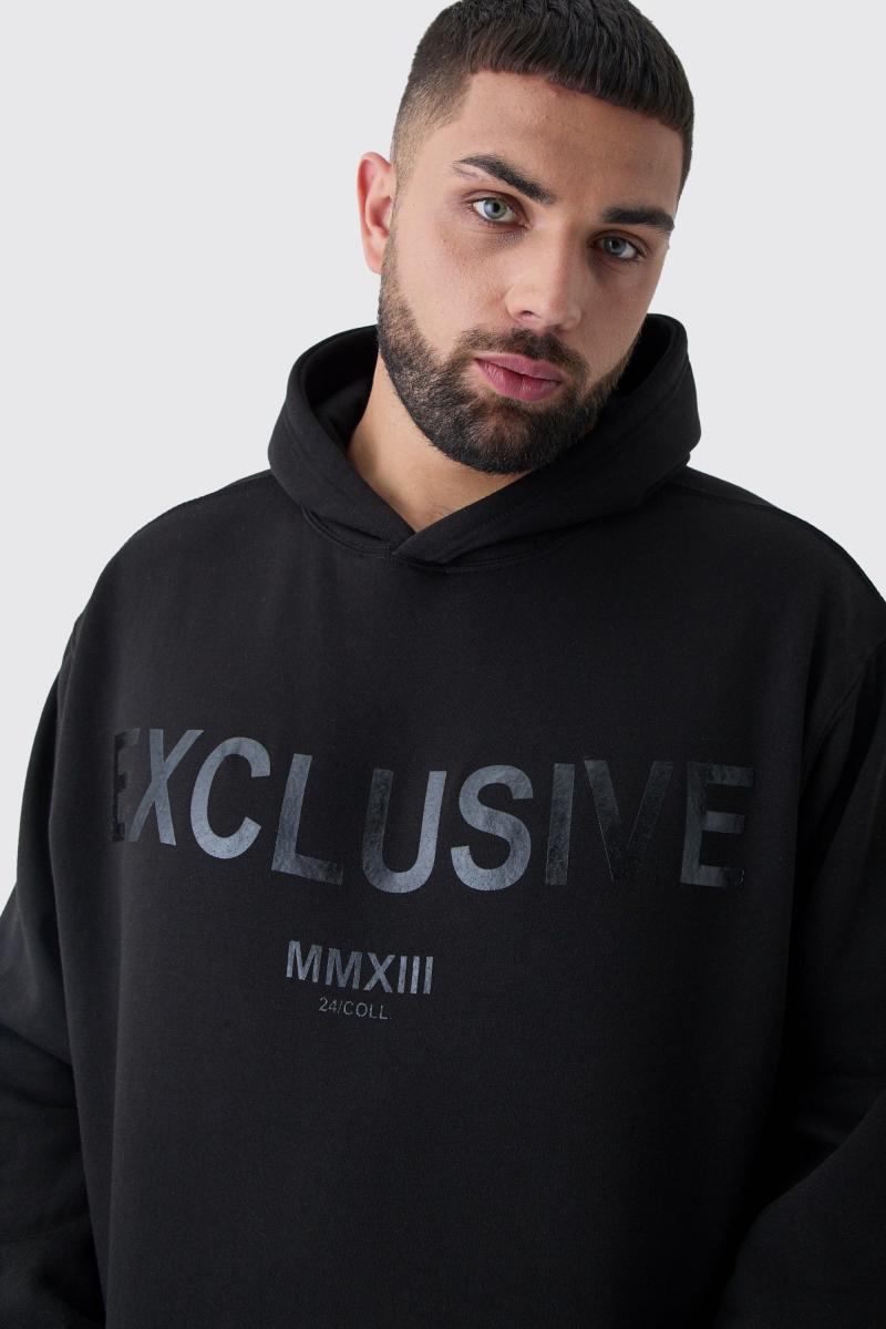 Худі з ексклюзивним принтом великого розміру