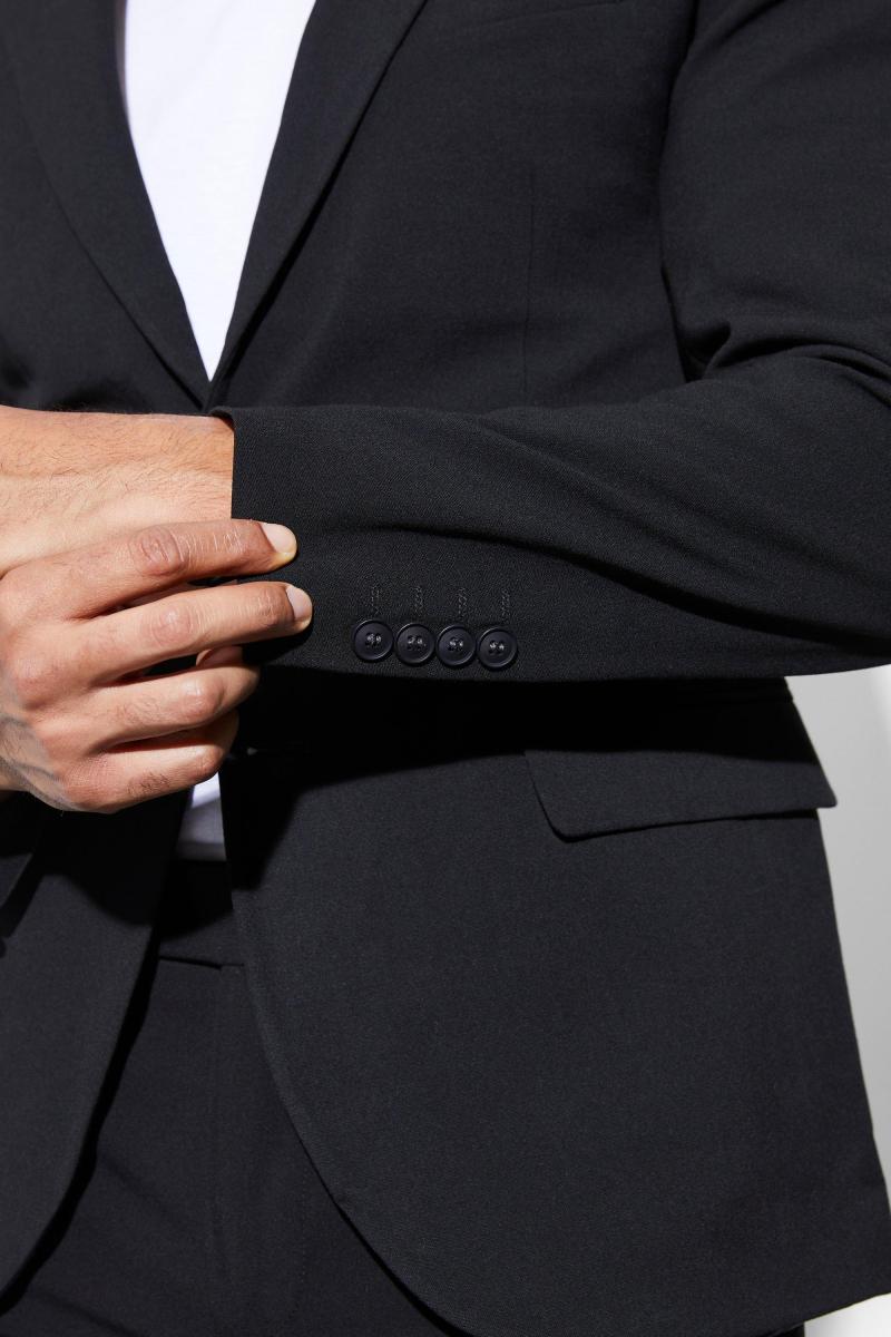 Худий чорний одноразовий куртка