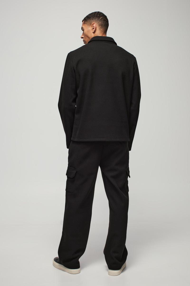 Звичайна кишеня з вовняним виглядом Harrington