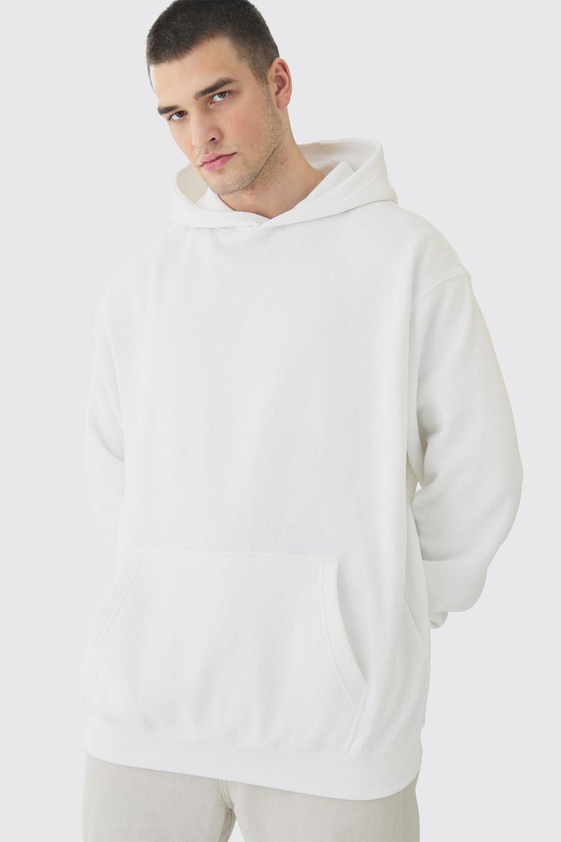 Висока оверсайз-худі з квітковим принтом на спині