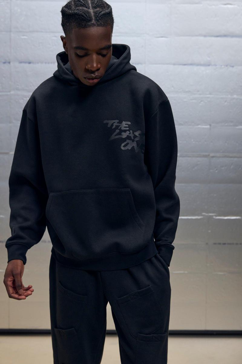 Худі великого розміру з прозорим принтом The Last One Graphic