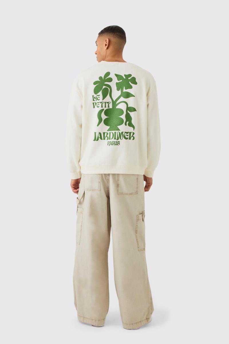 Великий світшот Le Petit Dejeuner із квітковим малюнком