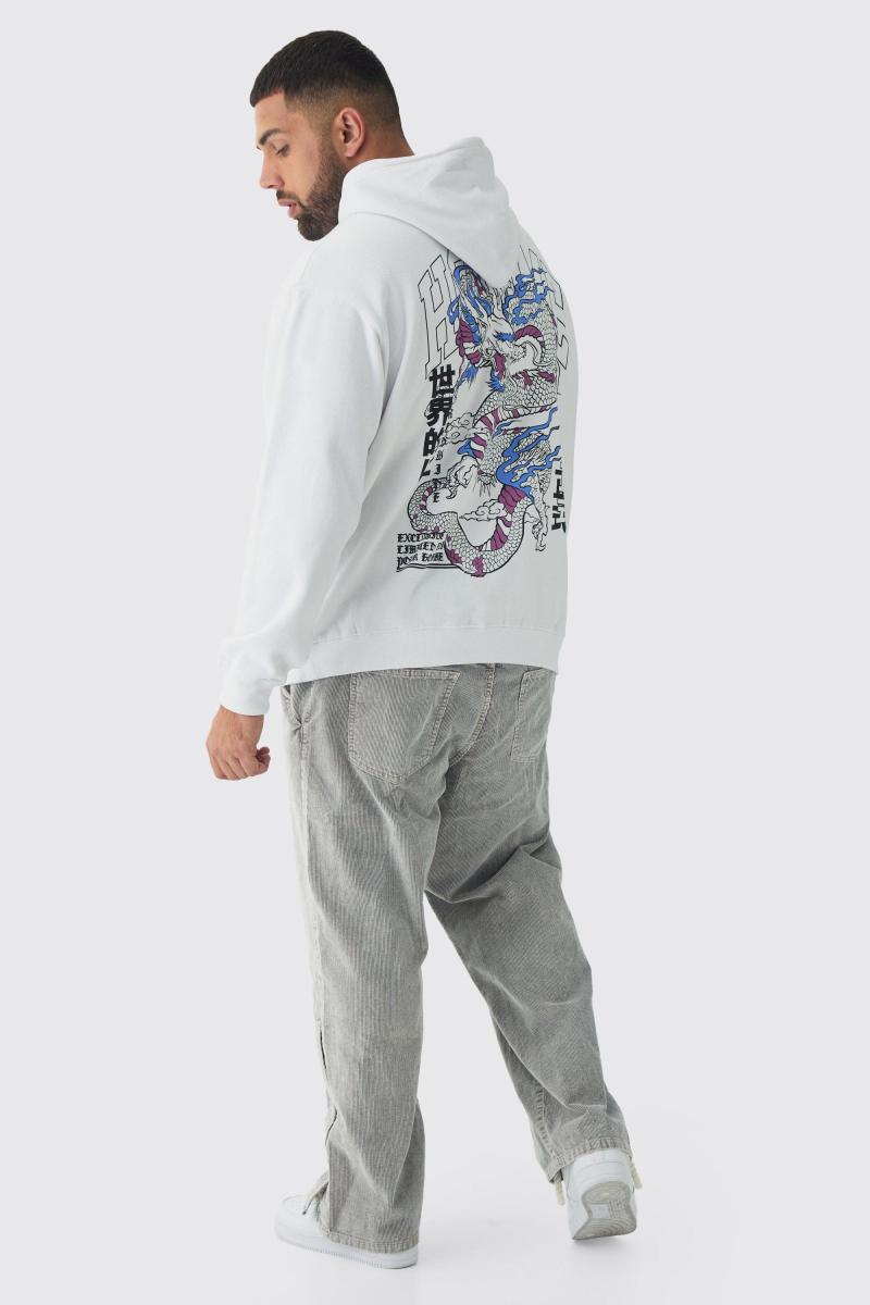 Плюс велика толстовка Homme Dragon Graphic
