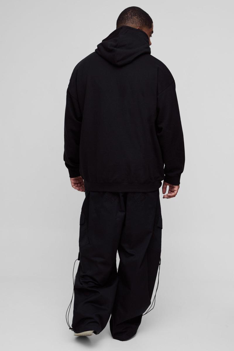 Плюс худі з вишитою парасолькою