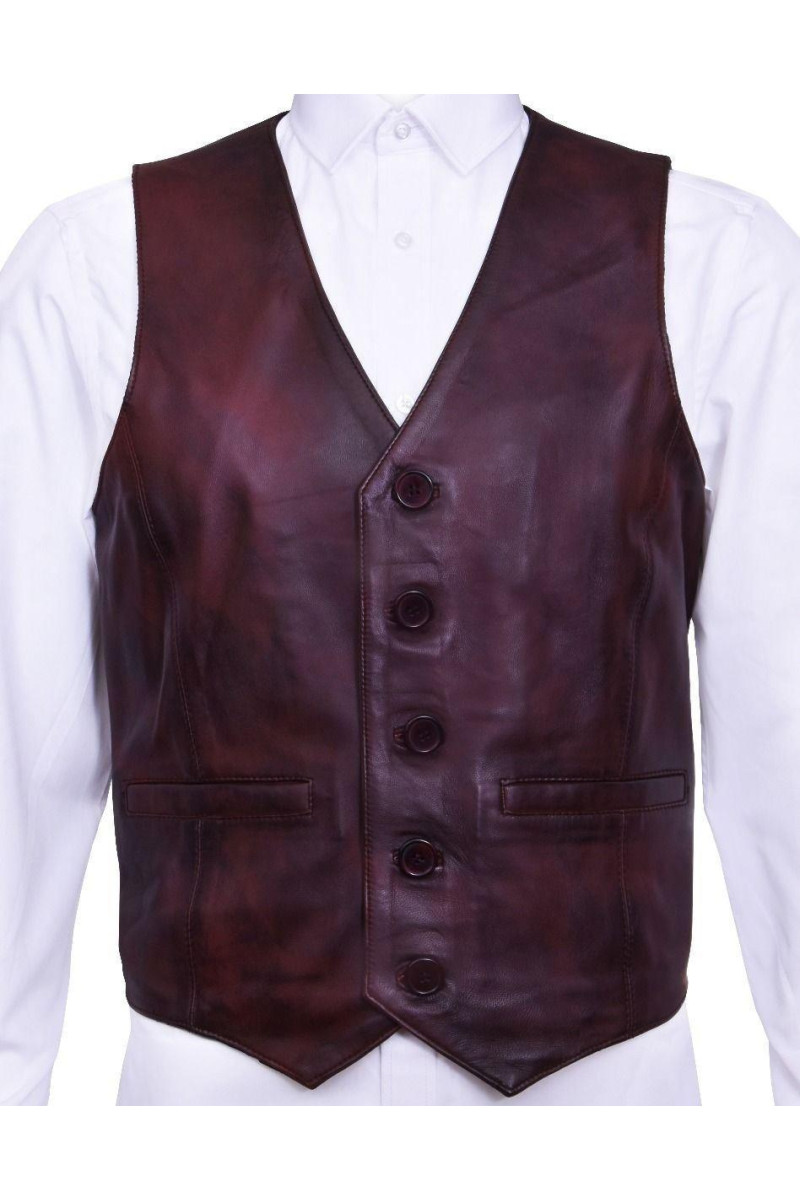 Тан шкіряне жилети з шкіри, офіційна традиційна жилетка