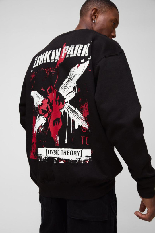 Величезний світшот з принтом Linkin Park Band License Величезний світшот з принтом Linkin Park Band License