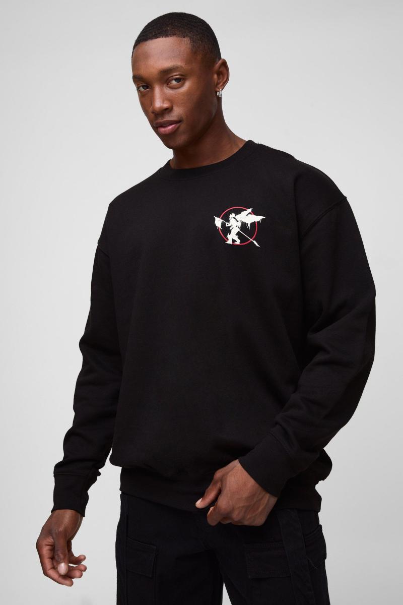 Величезний світшот з принтом Linkin Park Band License