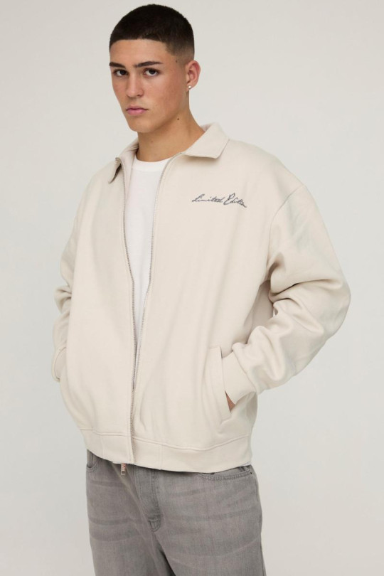 Великий бомбер з персиковим флоковим принтом і черепом Великий бомбер з персиковим флоковим принтом і черепом