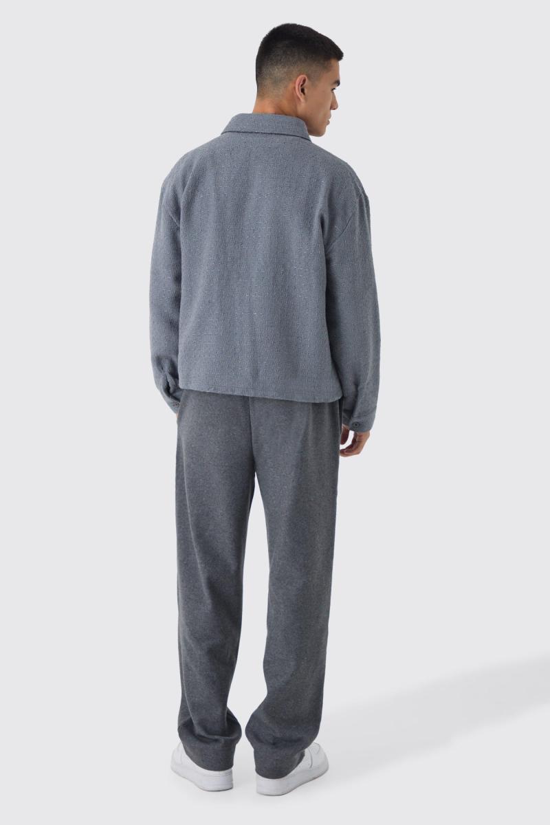 Верхня сорочка з букле стандартного крою