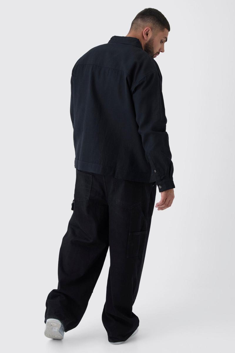 Плюс робоча верхня сорочка чорного кольору