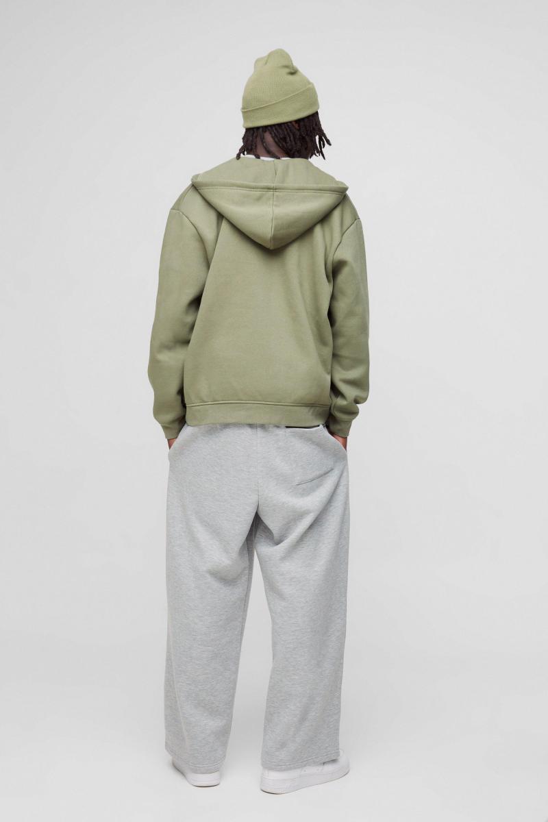 330GSM Велика базова толстовка на блискавці