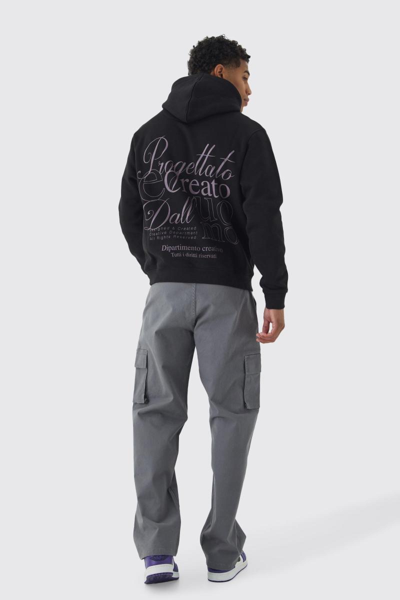 Штани карго вільного крою з фіксованою талією