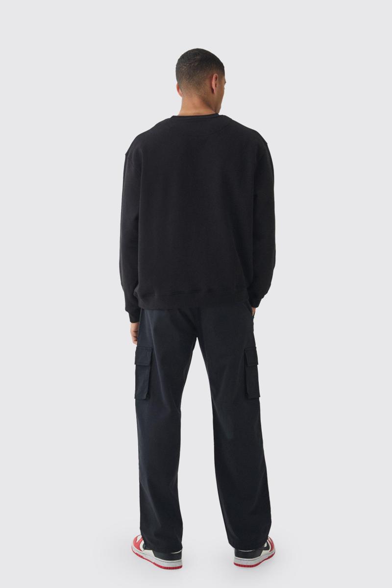 Штани карго вільного крою з фіксованою талією